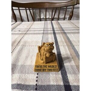 Vintage 1975 Wallace Berrie Lion figure "You're The Wildest Thing Off Two Feet"